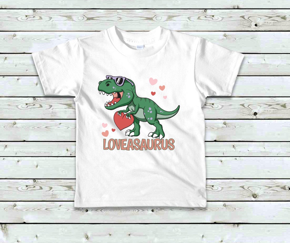 LOVEASAURUS Valentines DTF Transfer Print Ready To Press