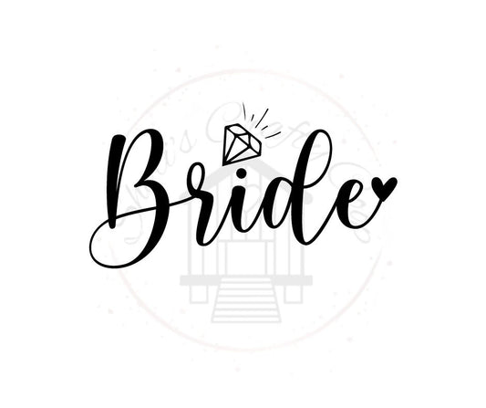 Bride DTF Transfer Print Ready To Press