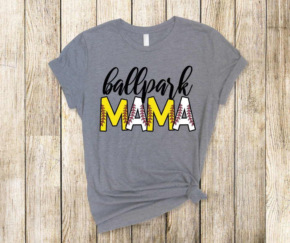 Ballpark Mama Softball Baseball DTF Transfer Print Ready To Press